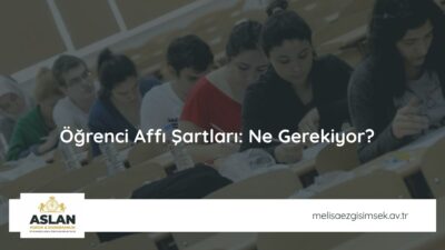 Öğrenci Affı Şartları: Ne Gerekiyor?