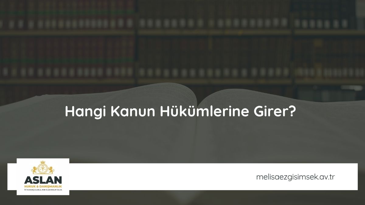 Hangi Kanun Hükümlerine Girer?