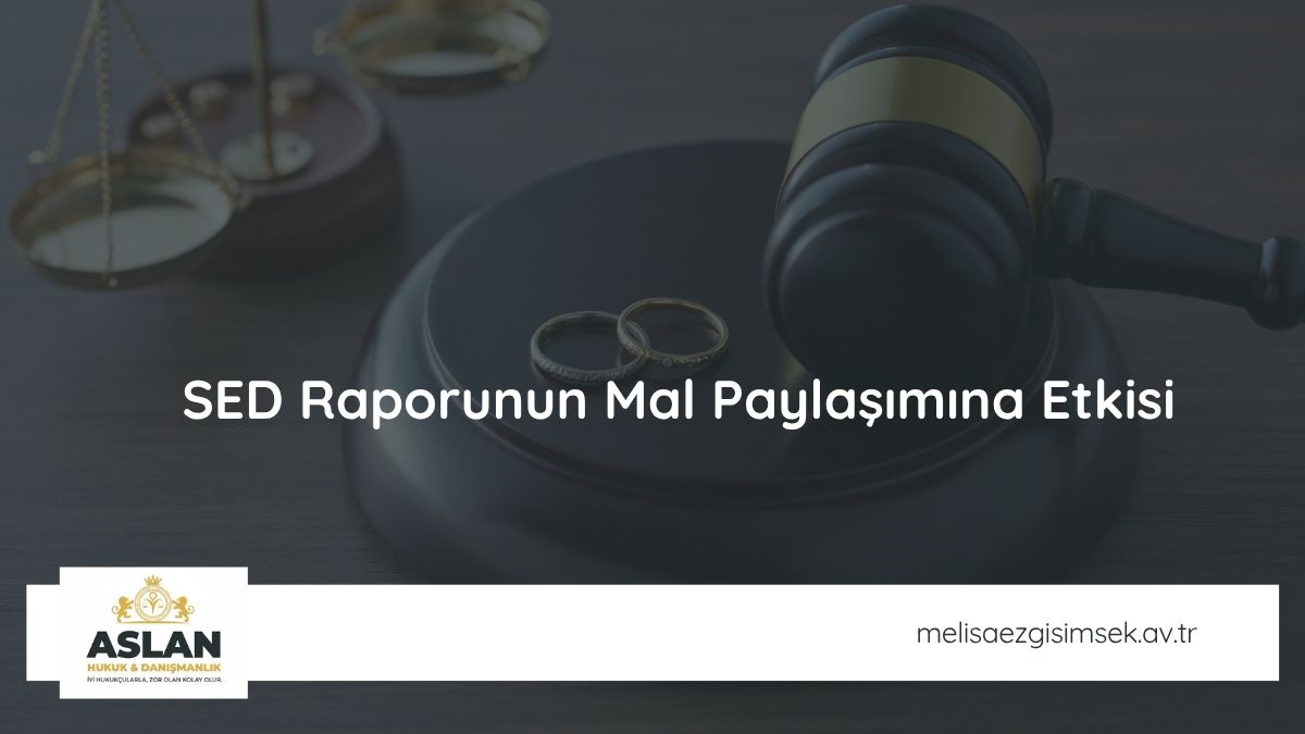 SED Raporunun Mal Paylaşımına Etkisi